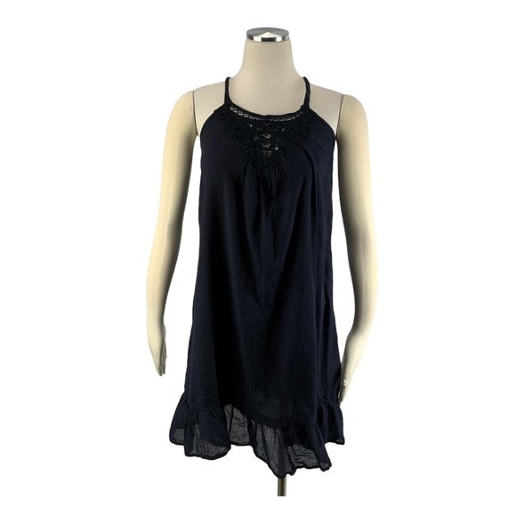 lei Dresses & Skirts - L.E.I. Halter Navy Blue Medium Sun Dress